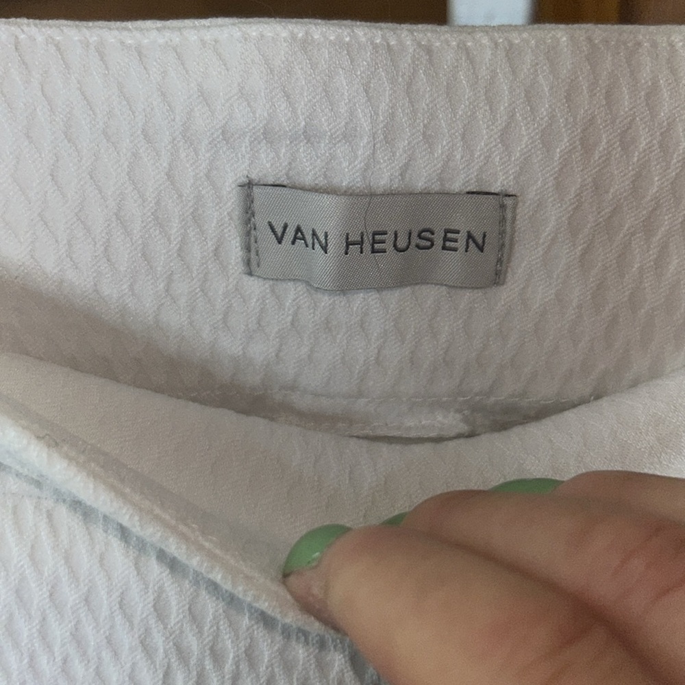 Van Heusen Stretch Extensible White Patterned Leg… - image 4